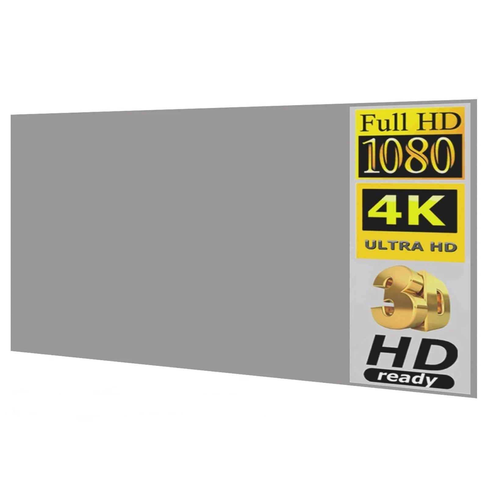 Telo proiettore, Schermo for proiettore portatile da 120 pollici 16:9, tessuto riflettente ad alta luminosità, anti-luce, tenda di proiezione 4K Uso personale(Sticker)