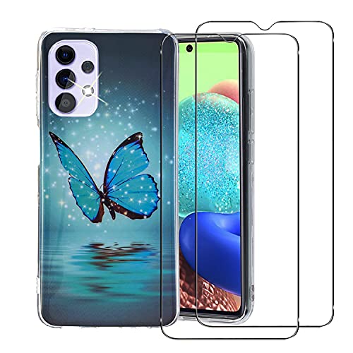 VEELELD Funda Compatible con Samsung Galaxy A32 5G con 2 Pack Cristal Templado Protector +...