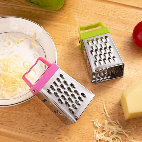 Set de 3 ralladores de queso acero inoxidable pequeños miniatura 4