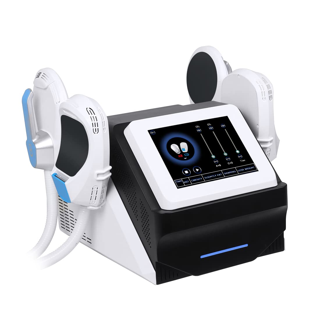 4 Handles Body Shaping Machine for Abdomen Buttock Upper Arm Thigh Muscle Strengthen