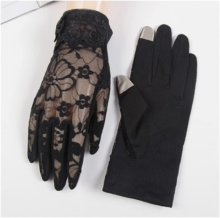 Gloves Ladies Thin Section Driving Tram Ice Silk Mesh Tight Lace