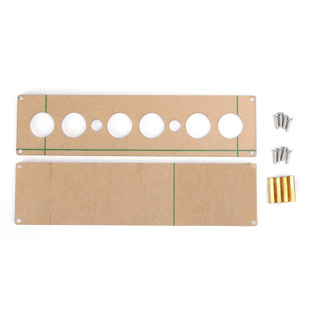 KUIDAMOS STM8S005 Płytka Drukowana RGB Elektroniczna Rurka Nixie Zegar LED 12 V 1 A do Dekoracji Wnętrz 2 szt. (Gniazdo prądu stałego)