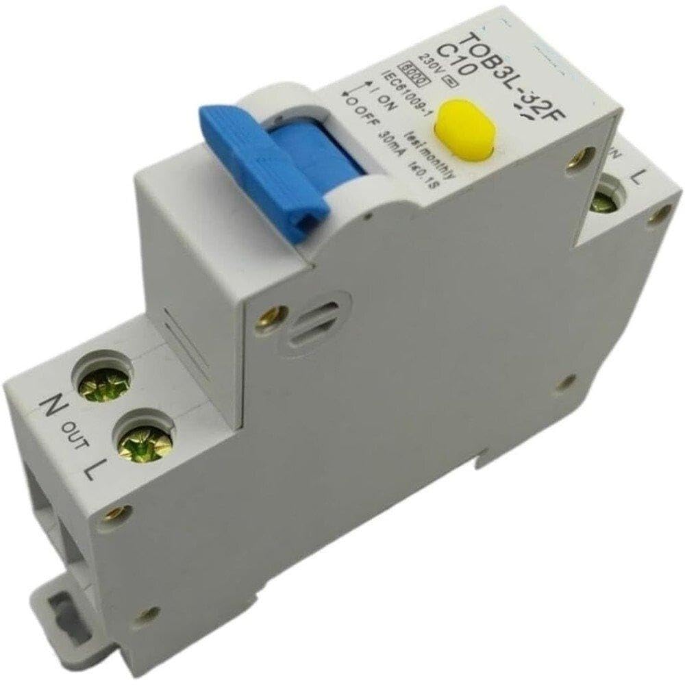 Interruttore Automatico Differenziale TOB3L-32F 18MM 10A 1P+N 6KA Con Protezione Da Sovracorrente E Perdite Componenti elettrici