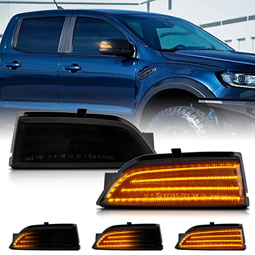 Snapklik.com : Led Side Mirror Turn Signal Lights For 19-23 Ford Ranger
