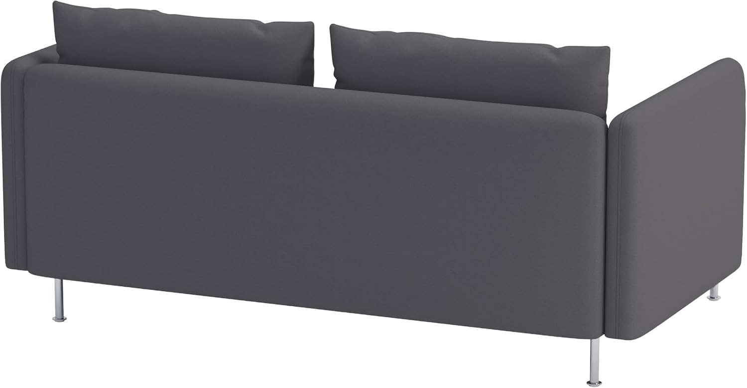 Durable Polyester Fabric Sofa Cover Compatible with IKEA SODERHAMN Couch Slipcover. Sofa Not Included! (Dark Gray, Sofa Section)