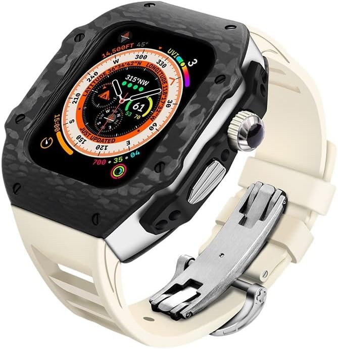 Bracelet montre caoutchouc 49mm PURYN pour Apple Watch Ultra au sport
