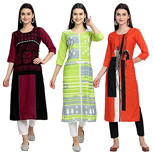 Image of Women's Crepe Straight Kurta