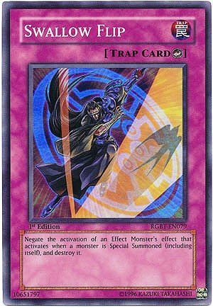 yugioh flip cards Amazon.com: Yu-Gi-Oh! - Swallow Flip (RGBT-EN079) - Raging Battle - 1st  Edition