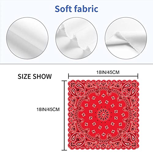 Servilletas de tela Yibeas Paisley set 4 45x45 cm miniatura 2