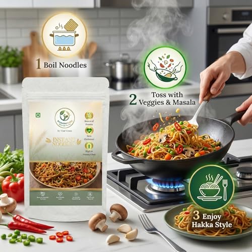 Image of Bhaani Pure (By Vital Venus) No Maida Hakka Noodles, Millet & Whole Wheat | 28% Daily Fibre | 150g