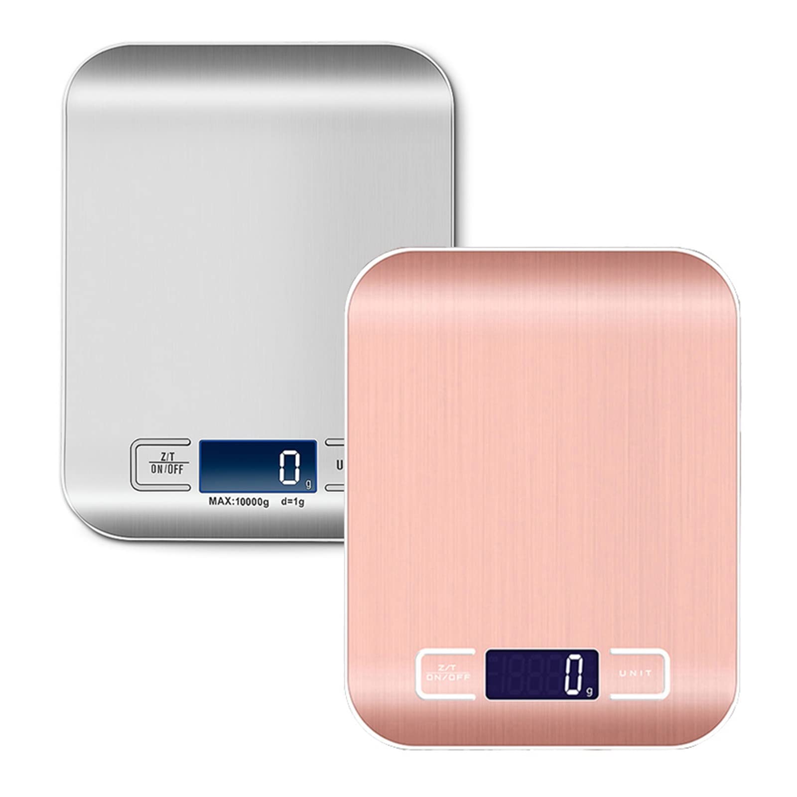 Báscula De Cocina Digital, Pantalla LCD 1g / 0.1oz Alimentos Acero Inoxidable Precisa For Cocinar Balanzas Electrónicas For Hornear Medición Precisa Esfuerzo(Rose red,5Kg)