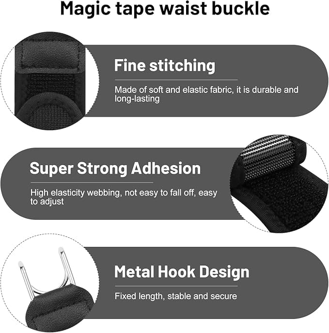 Image of Buckle Less Stretch Belt (Pack of 2) | No Buckle Elastic Belt for Men & Women | Adjustable Invisible Waist Belt with Metal Hook | Comfortable Formal & Casual Wear Belt