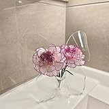 Fabriqué à partir de polycarbonate durable, amélioré et hautement transparent, très proche de l'acrylique, qui met en valeur les fleurs et les compositions magnifiquement et n'est pas facile à casser, facile à nettoyer, il suffit de l'essuyer avec un chiffon humide for garder la décoration esthétique de la pièce propre et lumineuse.