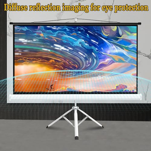 Pantalla de proyector con soporte 72in 4:3 plegable miniatura 5
