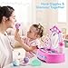 lalalark Toddler Vanity & Baby Vanity Mirror Toy, Interactive Pretend Vanity Set with 40+ Sounds and Music, Learn Musical Mirror Toy, Christmas Birthday Gift for 6 Months+ 1 2 3 Year Old Kids Girls