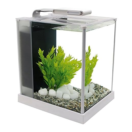 Fluval SPEC III Aquarium Kit, 2.6 Gallon, White