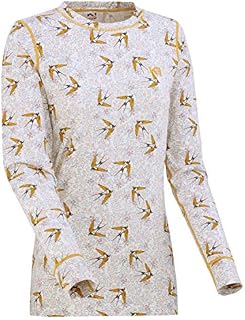Kari Traa Women's Fryd Base Layer Top - Synthetic Thermal Shirt Natural White
