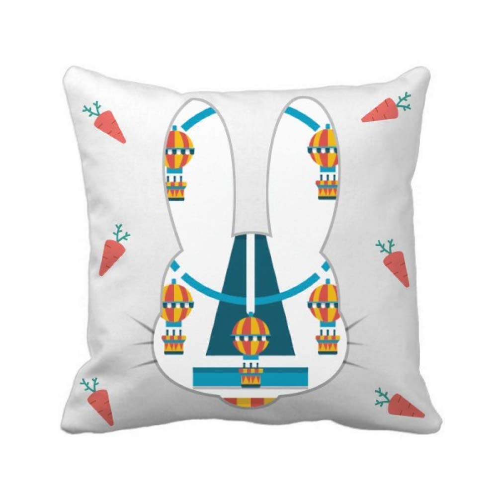 Cadeau drôle Coussin carré Lapin Grande Roue pour faire sourire vos proches