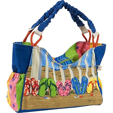 Sun 'N' Sand Coastal Flip Flop Tote, Multi, One Size Cover