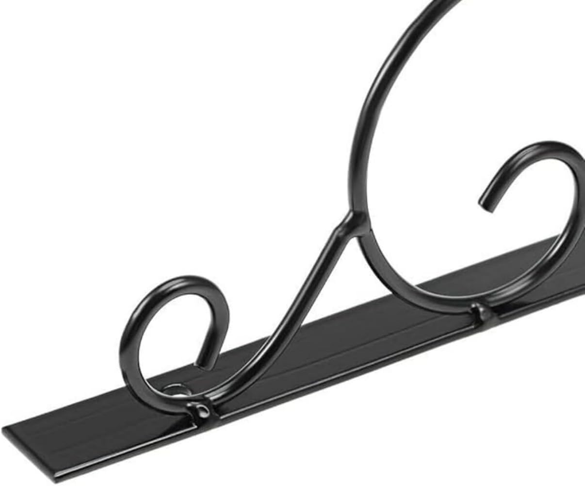 Decorative Black Heavy Duty Metal Shelf Brackets | Supports L Angle Shape Designer Corner Brace Joint Holder Home Improvement Hardware