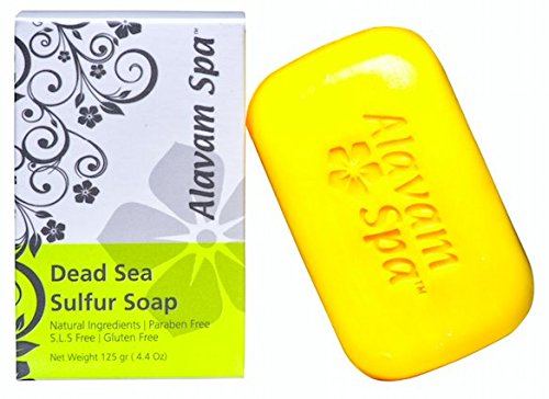 Alavam Spa Dead Sea Sulfur Soap 125 Gr ( 4.4 Oz)