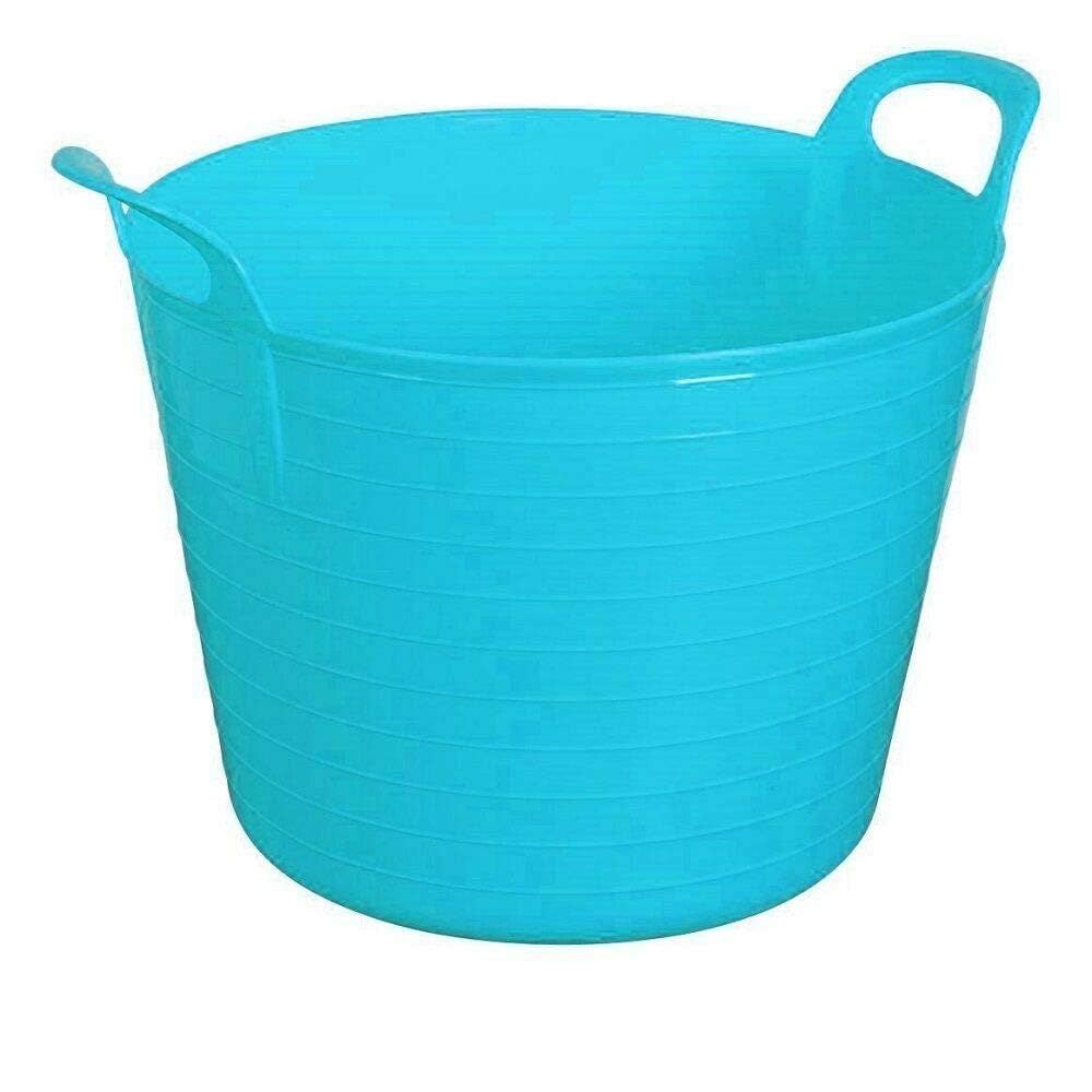My Home Essentials® 42 Litre Large Flexi Tub Garden Home Flexible Colour Rubber Storage Container Bucket Flex Tub Light Green