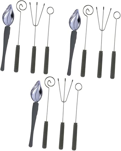 DECHOUS 3 juegos de herramientas de placa Tenedor Acero Inoxidable Pp