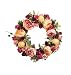 Large Blooming Flower wreath handmade home wall decor vintage model