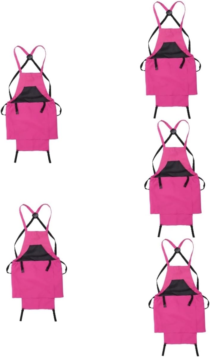 POPETPOP 5pcs Gardening Apron with Pockets for Harvesting Multipurpose Garden Vegetable Apron for Lightweight and Design Storage for Tools