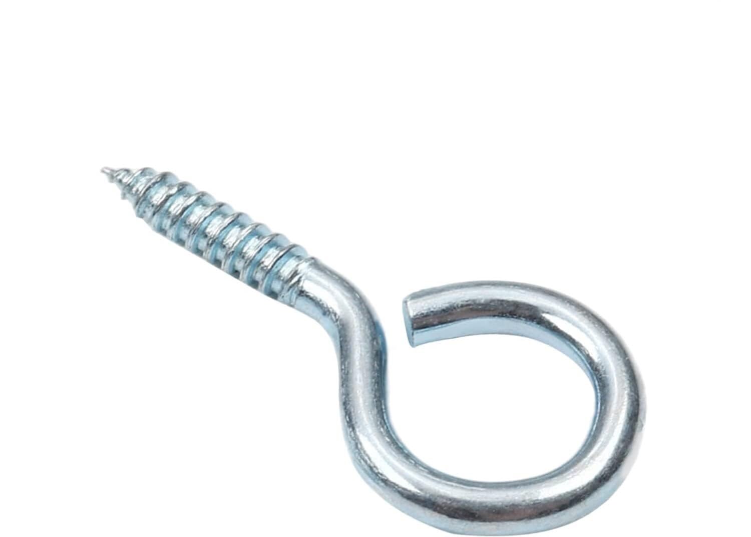 Threaded Eyebolts?Expansion Screw 5pcs Length Eye-Shape Ring Hooks Screws Eye Bolts Self Tapping Screws Iron Screw-in Hanger Lag Thread C-Hooks for Wooden Windows Light Duty Small Hanging Hooks Blue T