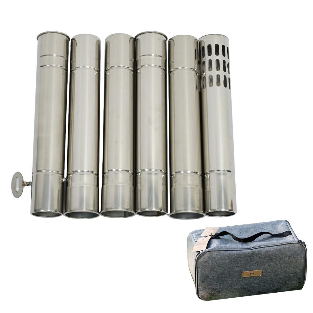 Amazon | TOMOUNT 直径6cmの煙突6本 薪ストーブ FP mini 専用煙突
