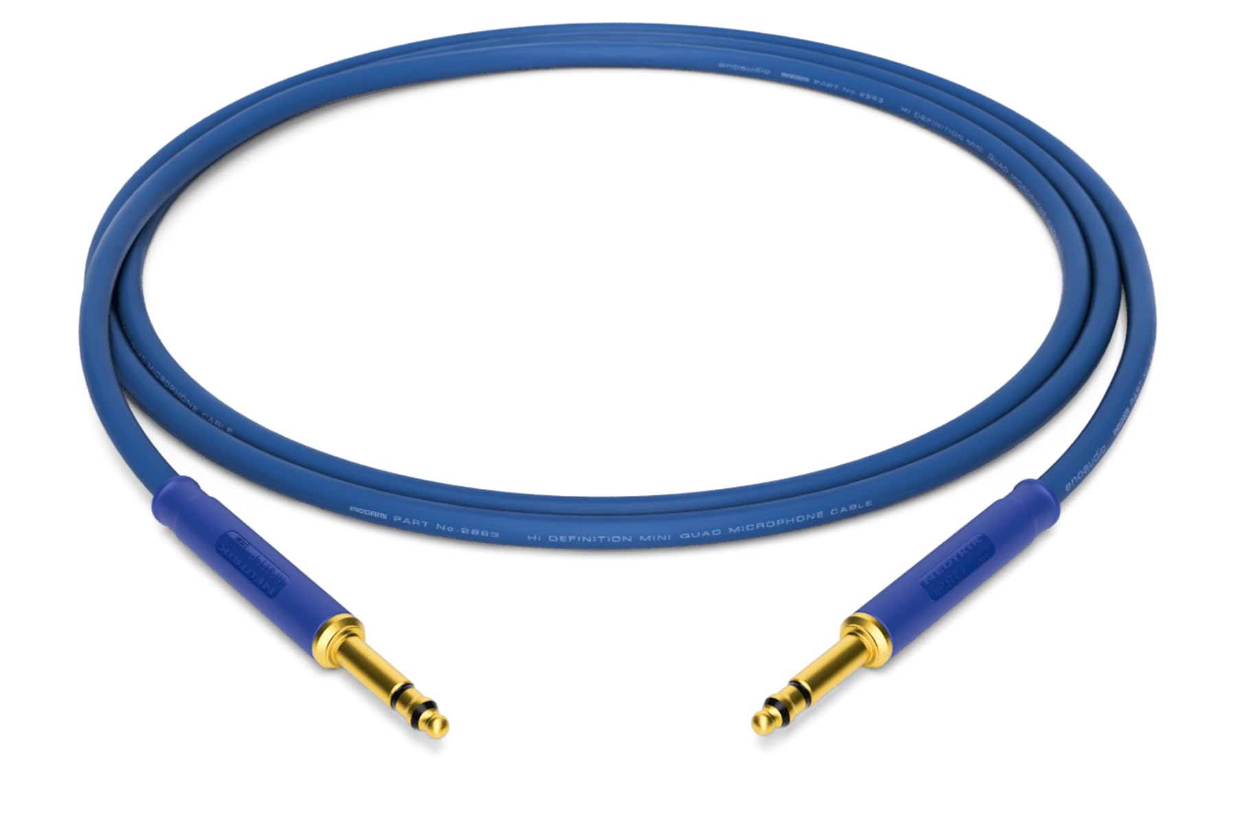 Cable patch Mogami 2893 de 25 cm para conectar amplificadores hifi portatiles y DAC con 4.4mm TT 6