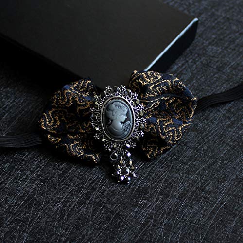 YUiiiiil Gravata borboleta masculina luxuosa formal de casamento ajustável, broche de smoking