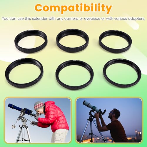 Tubos de extensión M54x0,75 para solucionar el enfoque en fotografía de telescopio 6