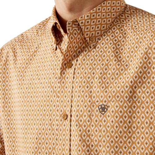 Ariat Men's Tan Burnis Long Sleeve Button Shirt4