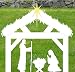 6ft tall 6ft wide Nativity Scene Yard Art Woodworking Pattern Make From One Sheet of Plywood