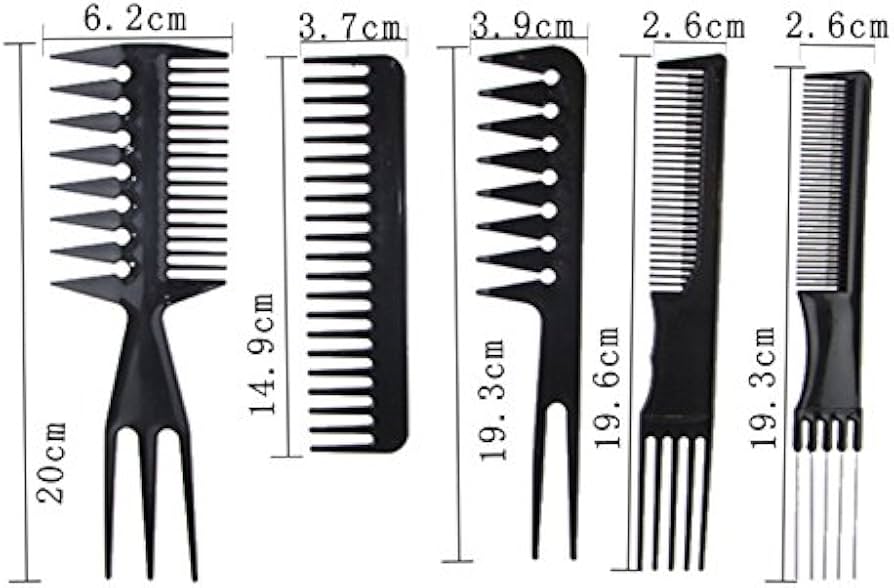 Amazon | カットコーム プロ用 コームセット 10本入り 美容 理容 散髪
