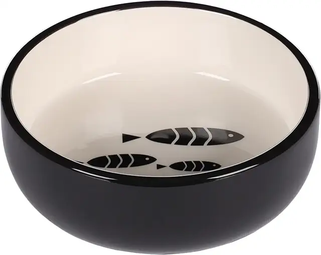 Gamelle Céramique pour Chat Sardi - Antidérapante 400ML Lavable Lave-Vaisselle