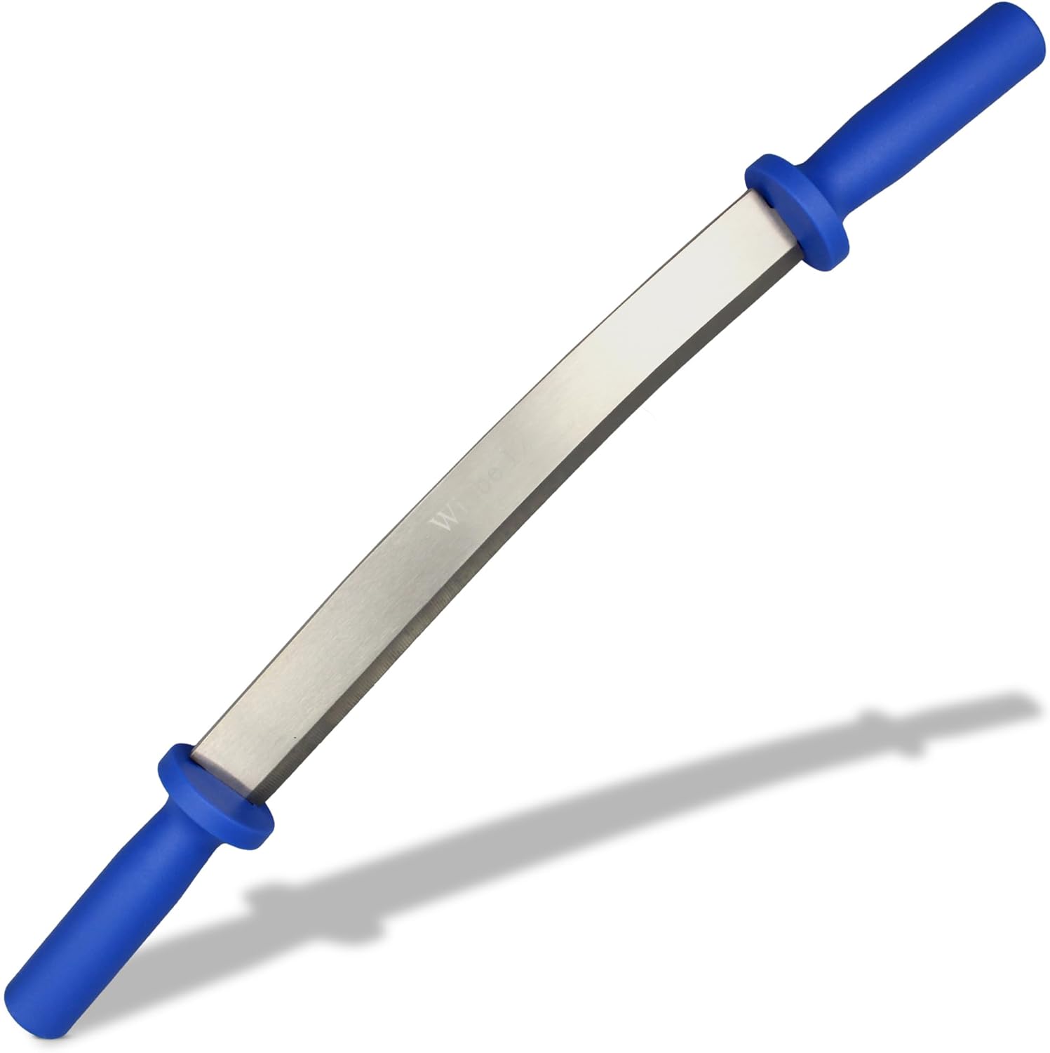 Wiebe 12" Dual Handle Fleshing and Skinning Knife – Professional Fur Handling Tool for Raccoon, Fox, Coyote Pelts – Stainless Steel