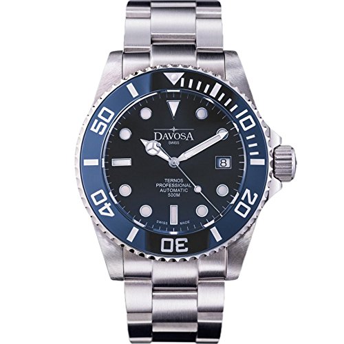 Davosa Ternos Professional - Relógio de pulso suíço automático para homem, azul, Diver