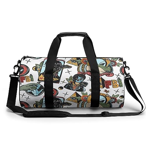 Space Invaders - Borsone sportivo da viaggio leggero con stampa di per uomo e donna Stile: MHXYZHW