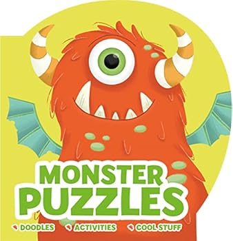 Paperback Monster Puzzles: Doodles . Activities . Cool Stuff Book