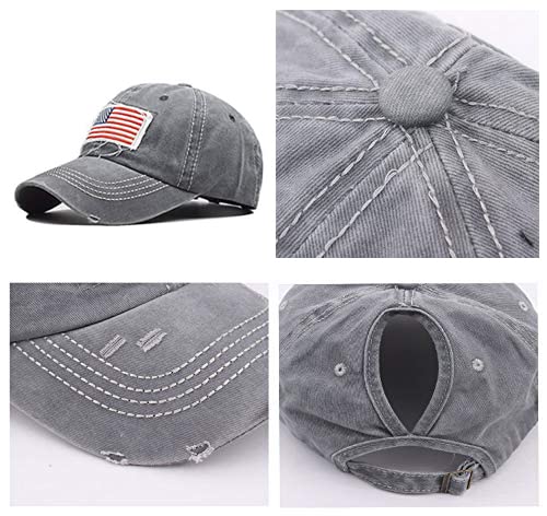 Image of FGSS Patriotic Baseball-Caps USA-Flag Hat Unisex 4th-July Baseball Hat