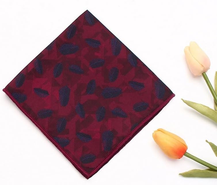 Men's Business Suit Pocket Square Polyester Wedding Handkerchief Party Chest Scarf Accessory
