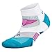 Balega Women's Enduro V-Tech Low Cut Socks (1 Pair), White/Lake Blue, Medium