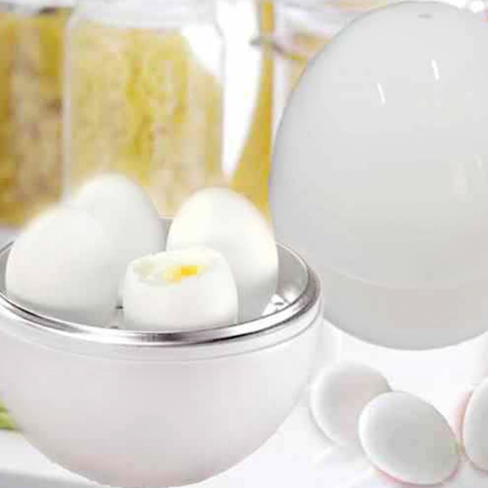 Eggs Boiler Cooker,Egg Boiler Poacher Electric Cooker with Steamer Attachment for Perfect Soft and Hard Boiled Eggs