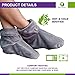 Mars Wellness Heated Microwavable Booties - Microwavable Socks Heated Booties for Women and Men - Herbal Hot/Cold Deep Slippers Women (Charcoal)