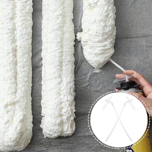 ULTECHNOVO 30 Stück Ersatzschlauch für Polyurethanschaum Spray mit Gewinde Universal Zubehör zum Füllen und Versiegeln Einfach zu installieren für weißen Polyurethanschaum und Isol