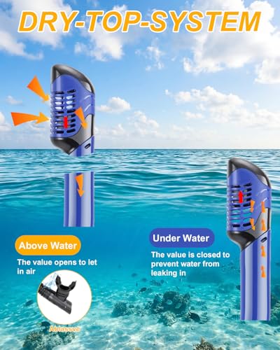 Set de Máscara de Snorkel para Adultos, Máscara de Buceo, Gafas de Natación, Ajuste Automático, Antivaho y Antifugas miniatura 5
