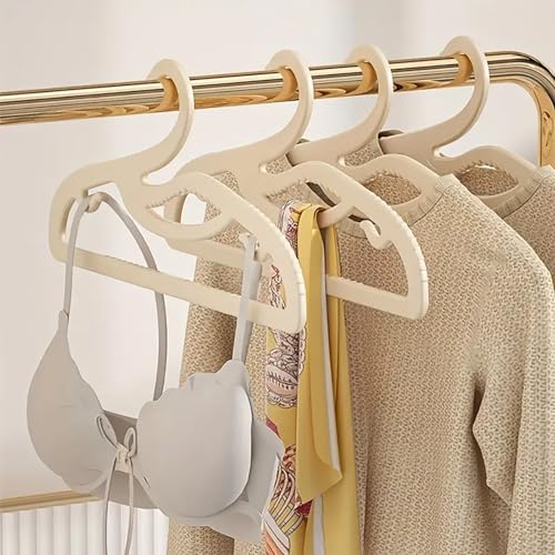 Plastic Clothes Hangers 20 Pack, Z-Shape Opening, 0.12" Ultra Thin Short Neck Hangers, Save Cabinet Space, Suitable for Dresses, Shirts, Pants, Scarves, Jackets(White)